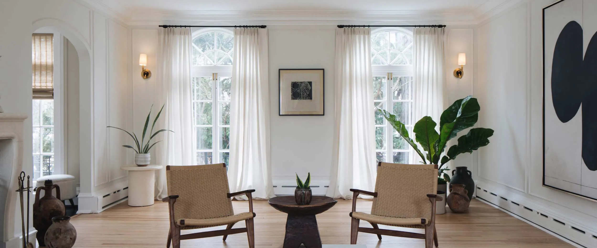 Drapery in home